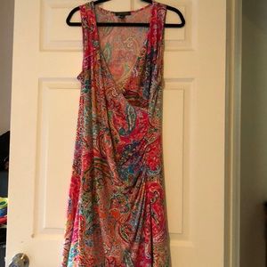 Ralph Lauren faux wrap dress